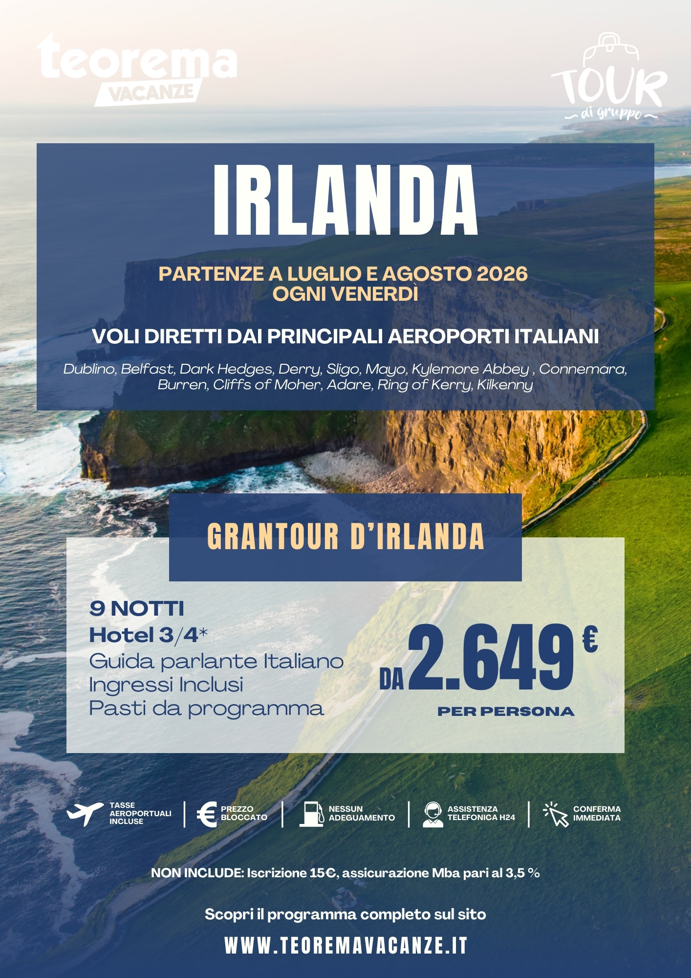 GRANTOUR D'IRLANDA - SUMMER26