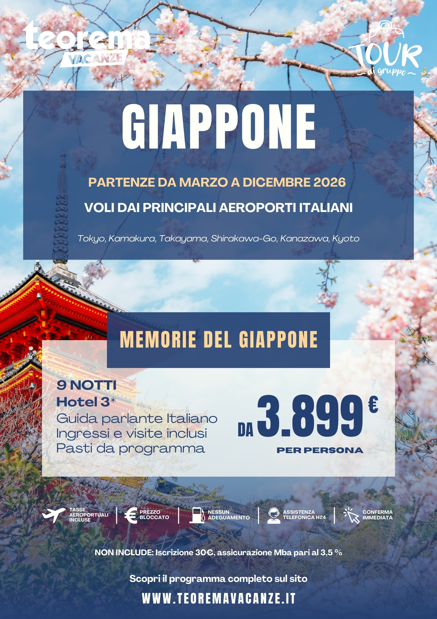TOUR MEMORIE DEL GIAPPONE - SUMMER 26