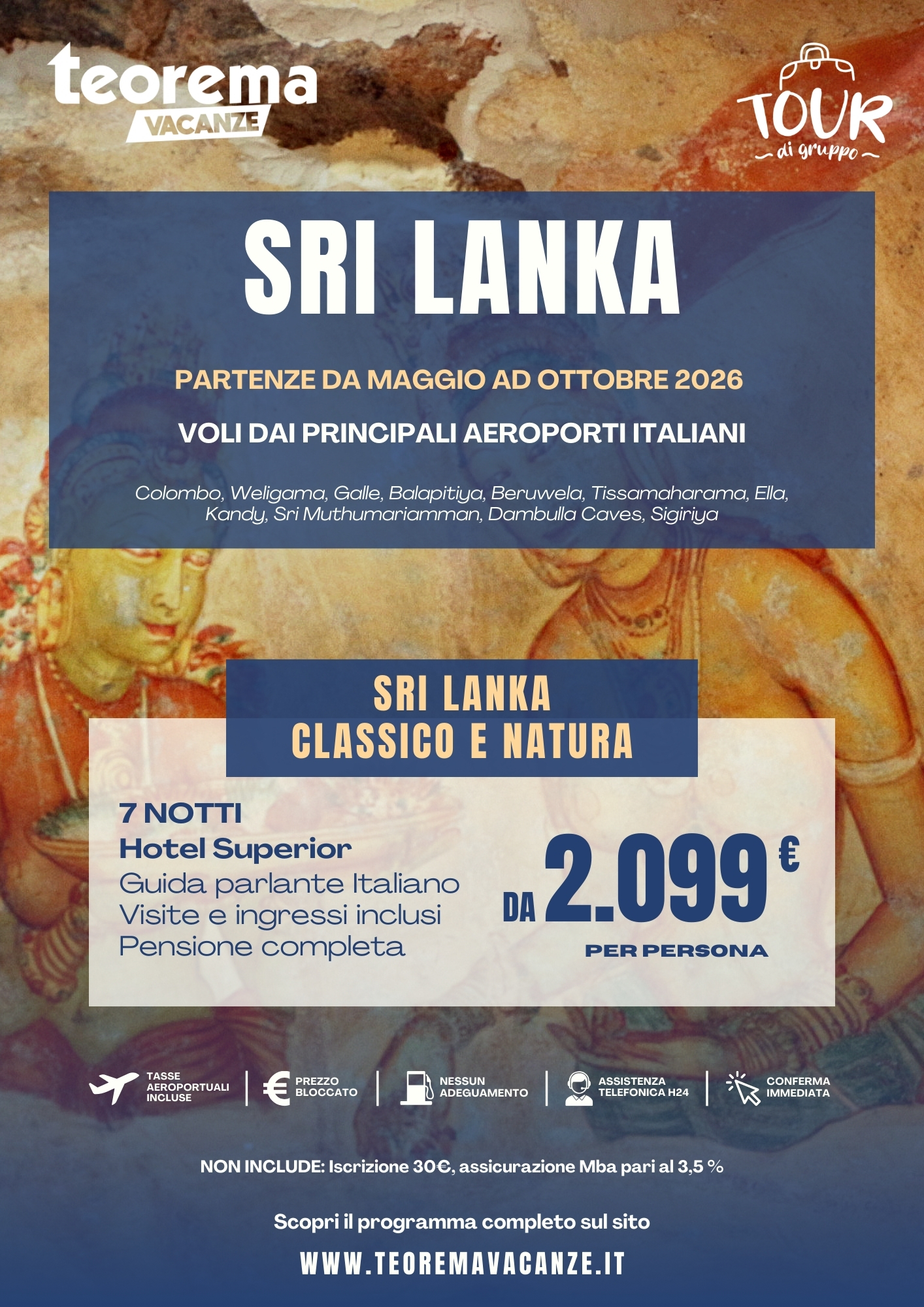 TOUR SRI LANKA CLASSICO E NATURA - SUMMER 26