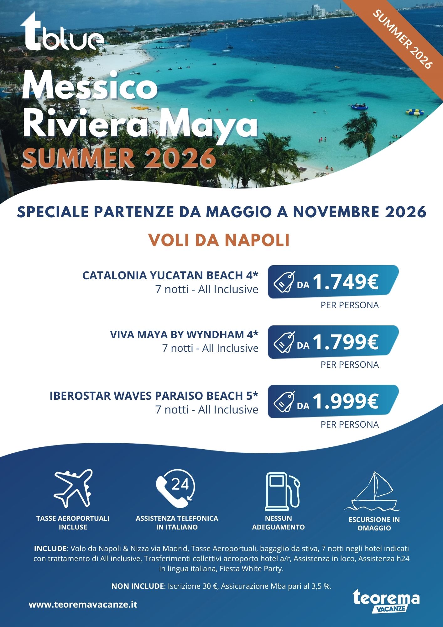 TBLUE - RIVIERA MAYA - SUMMER 2026